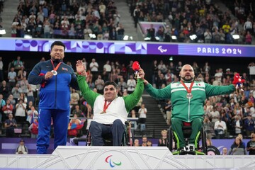 Iran's powerlifter Gharibshahi wins gold at 2024 Paralympics