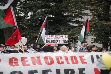 Norwegian people hold pro-Palestine rally in Oslo