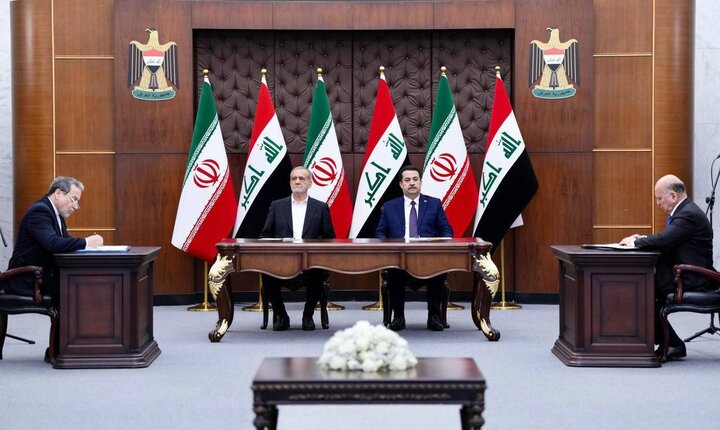 Tehran, Baghdad ink 14 MoUs on Pezeshkian first tour to Iraq