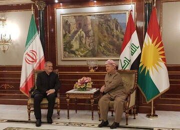 Iranian president holds meeting with Masoud Barzani