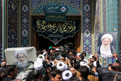 Funeral ceremony of Ayatollah Abbas Mahfouzi in Qom