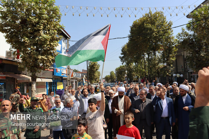 راهپیمایی «جمعه خشم» در گیلان برگزار شد