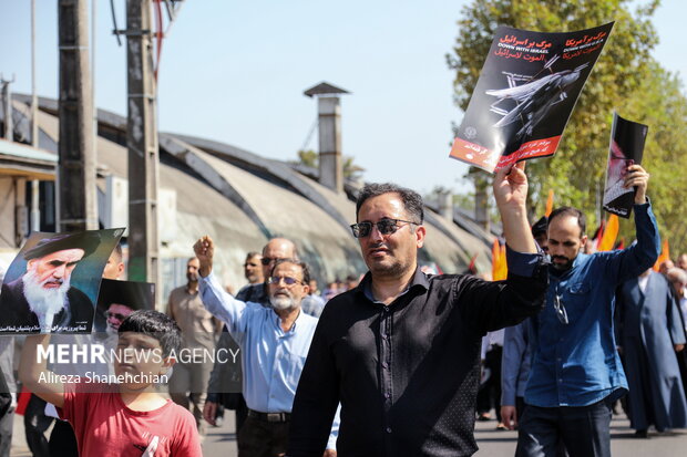 راهپیمایی ضدصهیونیستی «جمعه خشم» در رشت