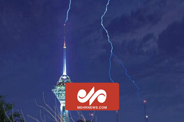 VIDEO: Moment when lightning struck Milad Tower in Tehran