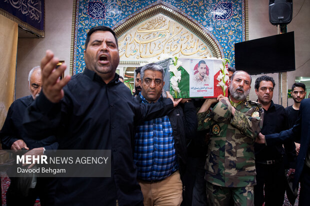 تشییع پیکر مرزبان شهید «ابوالفضل ربیع‌زاده» در مشهد