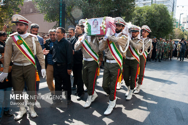 تشییع پیکر مرزبان شهید «ابوالفضل ربیع‌زاده» در مشهد