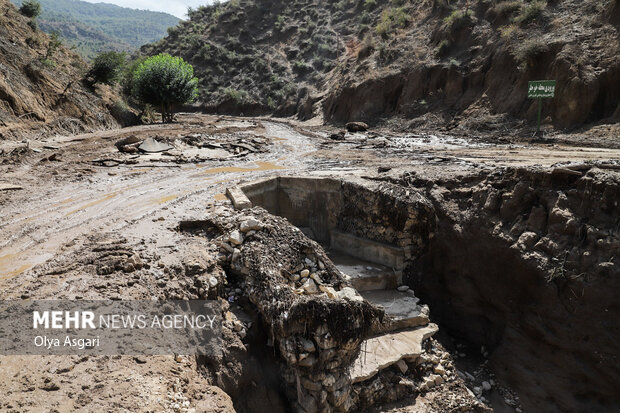 خسارت سیلاب در شرق استان گلستان