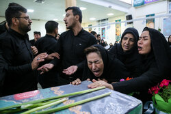 مراسم وداع با پیکر خادم الحسین «جلال اسدی» در بجنورد