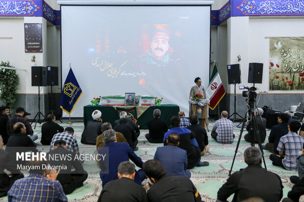 مراسم وداع با پیکر خادم الحسین «جلال اسدی» در بجنورد