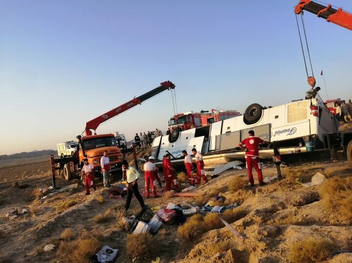 اسامی مصدومان حادثه اتوبوس ساغند منتشر شد