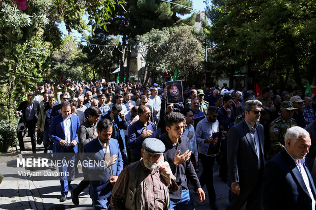 مراسم تشییع پیکر خادم الحسین «جلال اسدی» در بجنورد