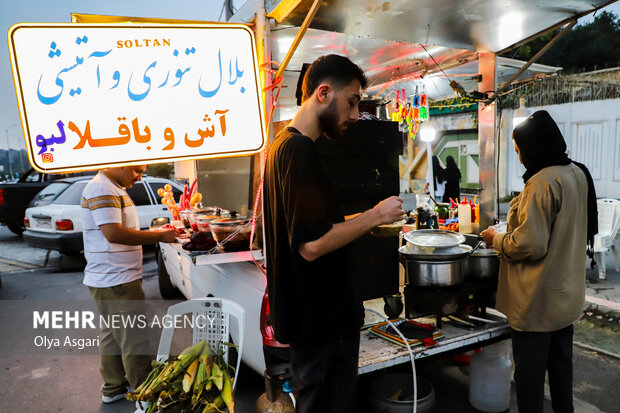 مسافران تابستانی در پارک جنگلی ناهارخوران