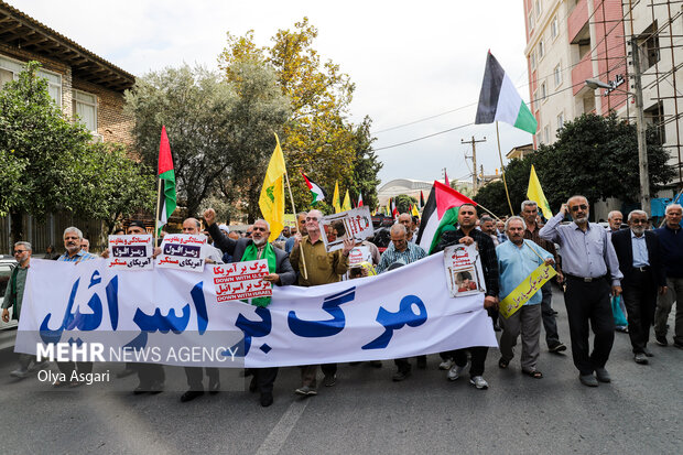 راهپیمایی ضدصهیونیستی «جمعه خشم» در گرگان