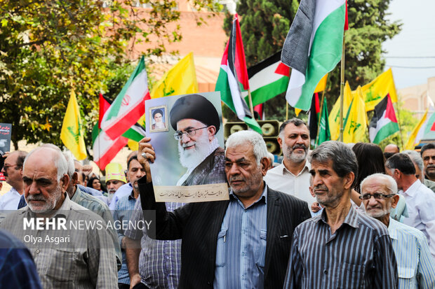 راهپیمایی ضدصهیونیستی «جمعه خشم» در گرگان