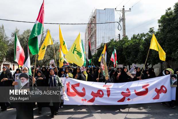 راهپیمایی ضدصهیونیستی «جمعه خشم» در گرگان