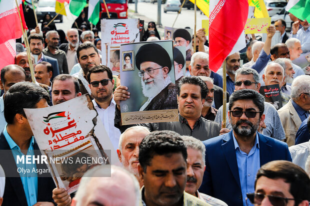 راهپیمایی ضدصهیونیستی «جمعه خشم» در گرگان