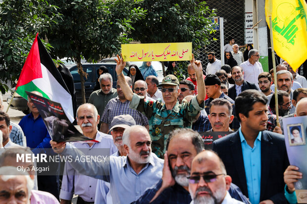 راهپیمایی ضدصهیونیستی «جمعه خشم» در گرگان