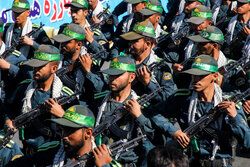 Iran Armed Forces military parade in Arak