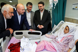 Ghalibaf visits wounded victims of Lebanon terrorist attack