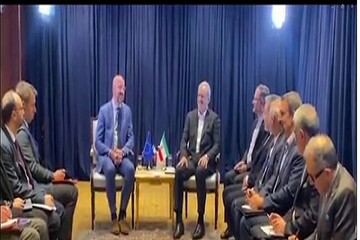 Pres. Pezeshkian meets European Council chief in New York