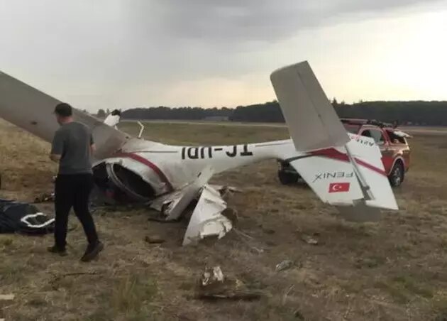 A training plane crashes in Turkey