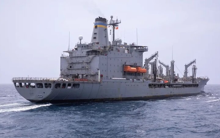 US Navy replenishment ship damaged in WA in an incident