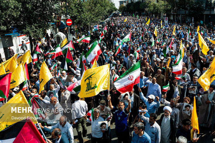 راهپیمایی انزجار از جنایات رژیم صهیونیستی در مشهد برگزار شد