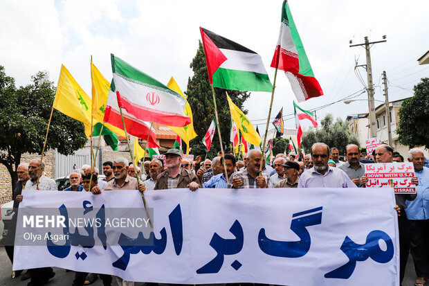 راهپیمایی ضدصهیونیستی «جمعه خشم» در گرگان