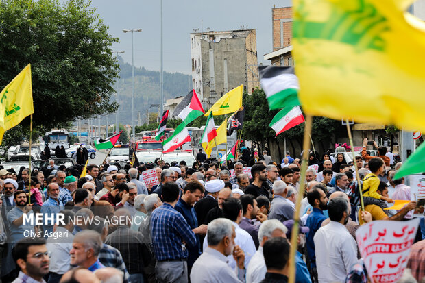 راهپیمایی ضدصهیونیستی «جمعه خشم» در گرگان