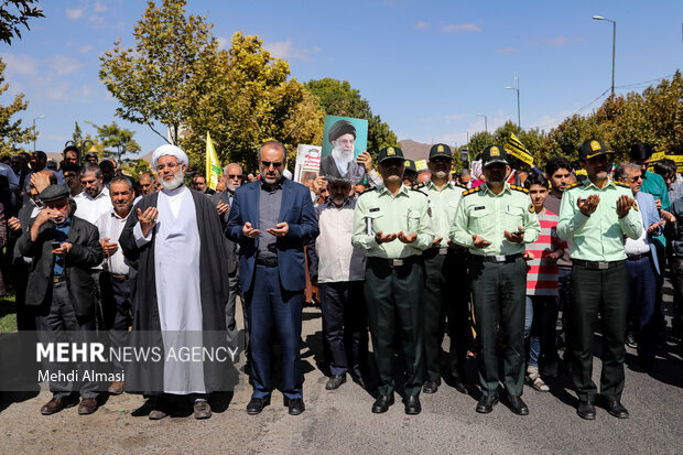 راهپیمایی ضدصهیونیستی «جمعه خشم» در زنجان