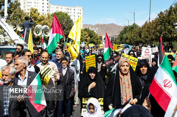 راهپیمایی ضدصهیونیستی «جمعه خشم» در زنجان