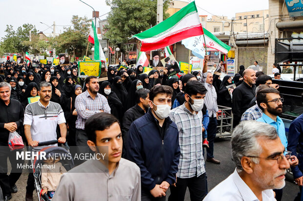 راهپیمایی ضدصهیونیستی «جمعه خشم» در زنجان