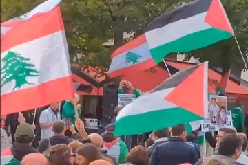 VIDEO: Protest held in Paris in support of Lebanon, Palestine