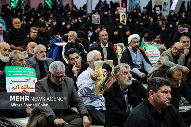 مراسم بزرگداشت شهادت سید حسن نصرالله در اهر