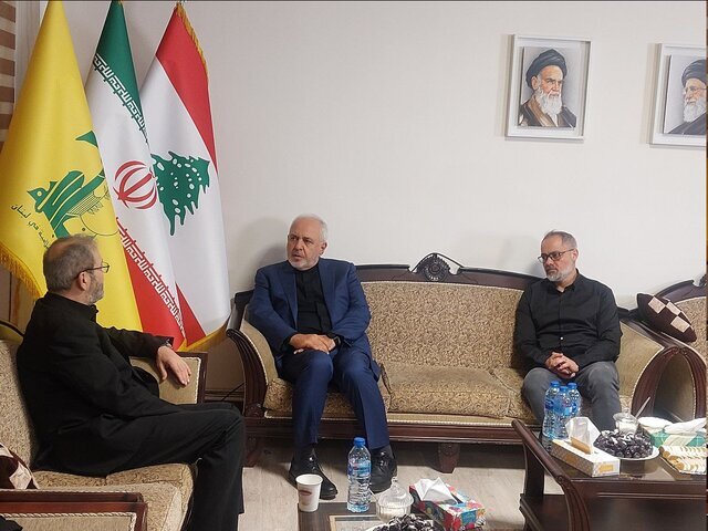 حضور ظریف در دفتر حزبالله در تهران برای عرض تسلیت حضور ظریف در دفتر حزبالله در تهران برای عرض تسلیت