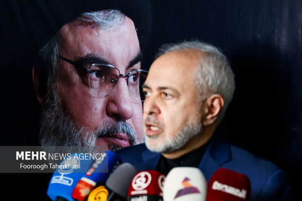 مراسم عرض تسلیت شهادت سید حسن نصرالله در دفتر حزبالله لبنان