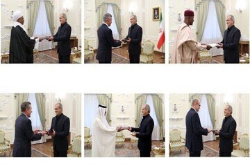 Pres. Pezeshkian receives credentials of six new envoys