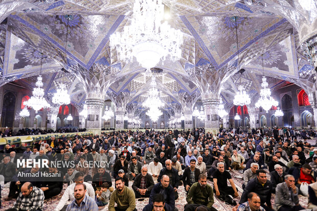 
Martyr Nasrallah remembered in Imam Reza Shrine
