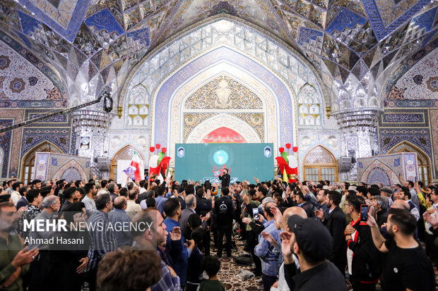 
Martyr Nasrallah remembered in Imam Reza Shrine
