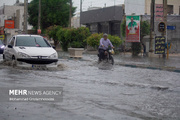 آبگرفتگی معابر در شهر قزوین