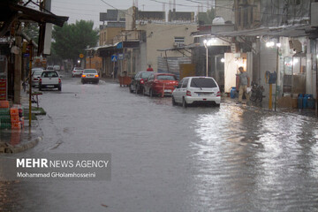 آبگرفتگی معابر شهر آبدانان