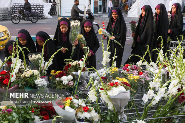 ادای احترام به شهید سیدحسن نصرالله