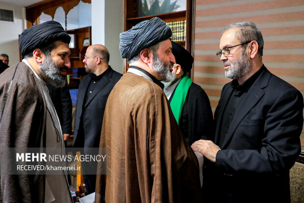 حضور فرزندان رهبر معظم انقلاب در دفتر حزبالله لبنان در تهران