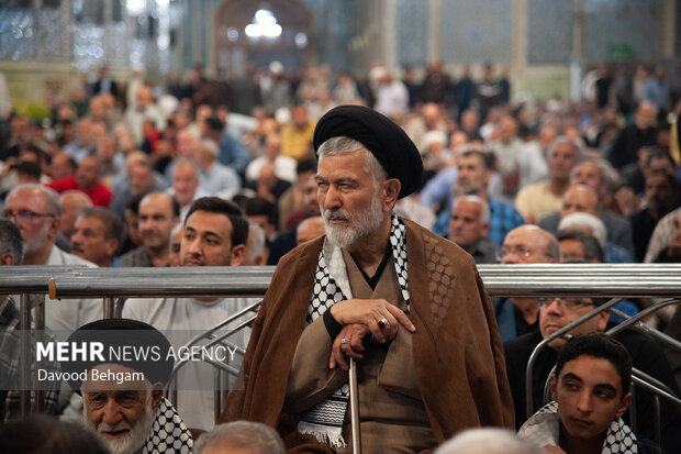 بزرگداشت شهید «سید حسن نصرالله» در حرم رضوی