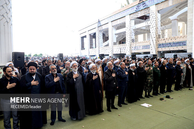 مراسم بزرگداشت مجاهد کبیر شهید حجت‌الاسلام والمسلمین سیدحسن نصرالله و همراهان ایشان در مصلای امام خمینی (ره)