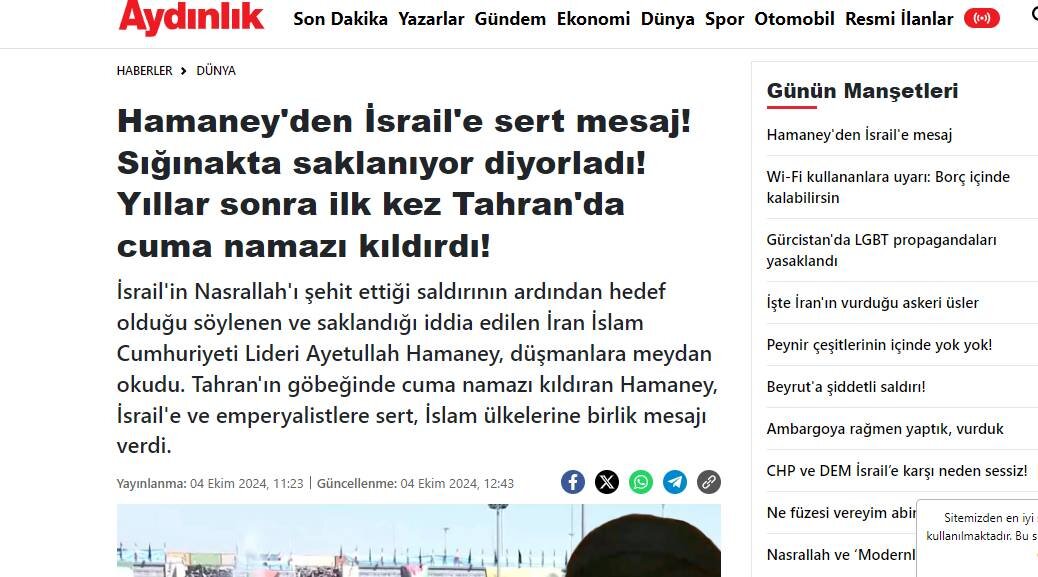 Devrim Lideri'nin konuşmaları Türk medyasında nasıl yer aldı?