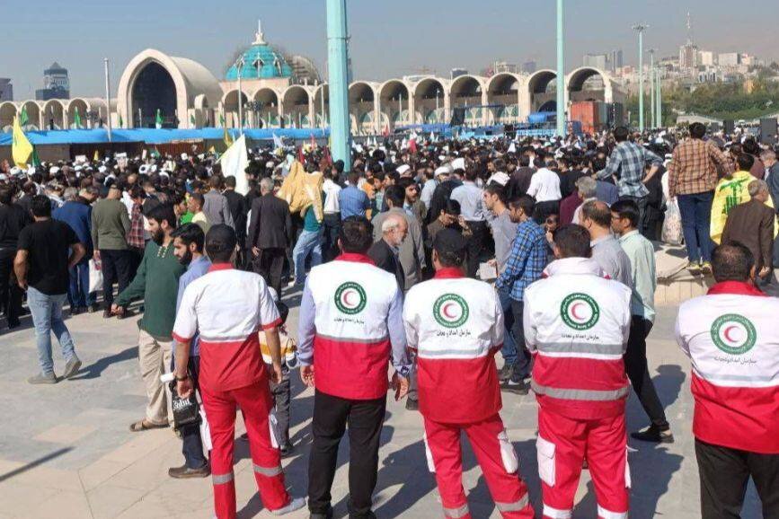 پوشش نماز جمعه تهران با حضور بیش از ۱۹۰۰ امدادگر و نجاتگر