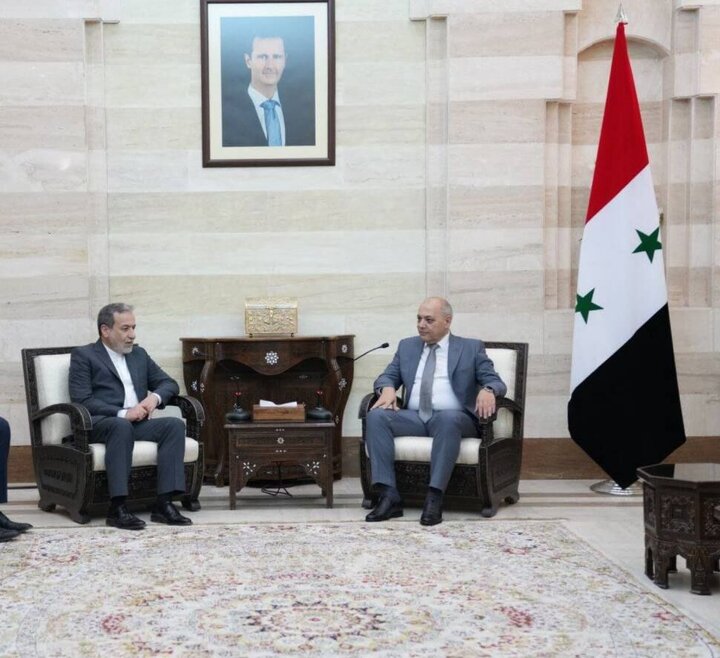 Iran FM Araghchi meets Syrian PM in Damascus