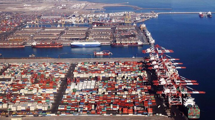 Ships frequenting at Iran’s largest container port