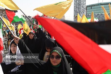 تجمع دختران انقلاب در محکومیت جنایات رژیم صهیونیستی